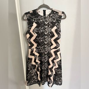 Love, Fire size large black and pink lace dress